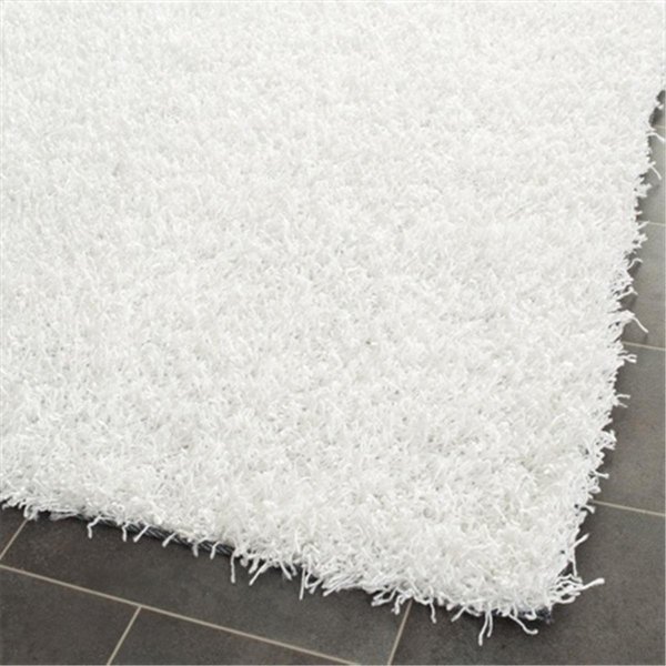 5 x 5 ft. Square Shag and Flokati White Hand Tufted Rug, Safavieh, Mfr#: SG851W-5SQ